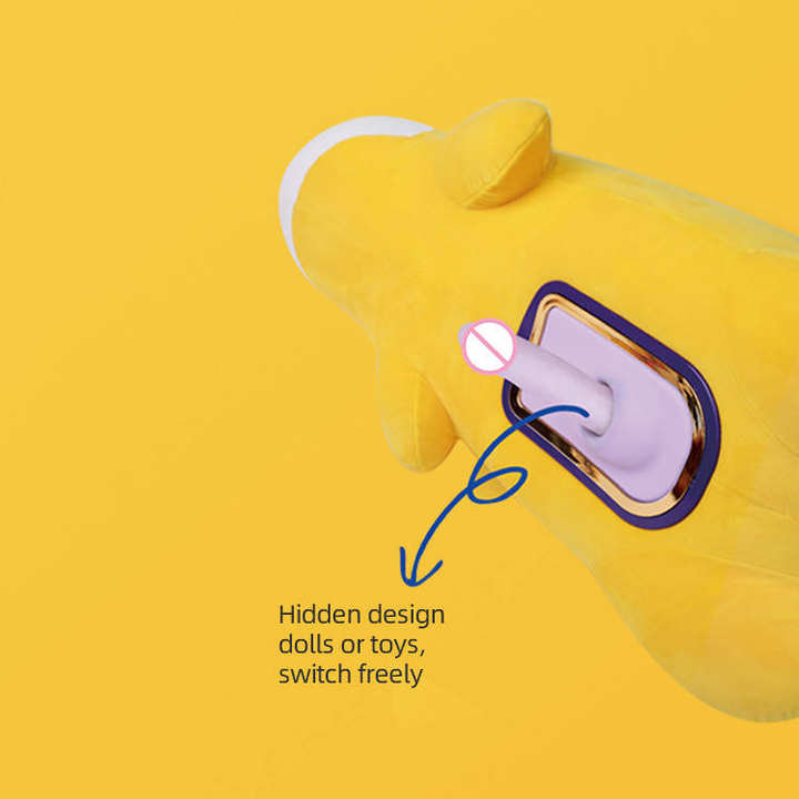 Automatic Thrusting Dildo Hidden in Plush Teddy Bear - Multi-Speed Vibrating Sex Toy for Women, Discreet Masturbation Tool